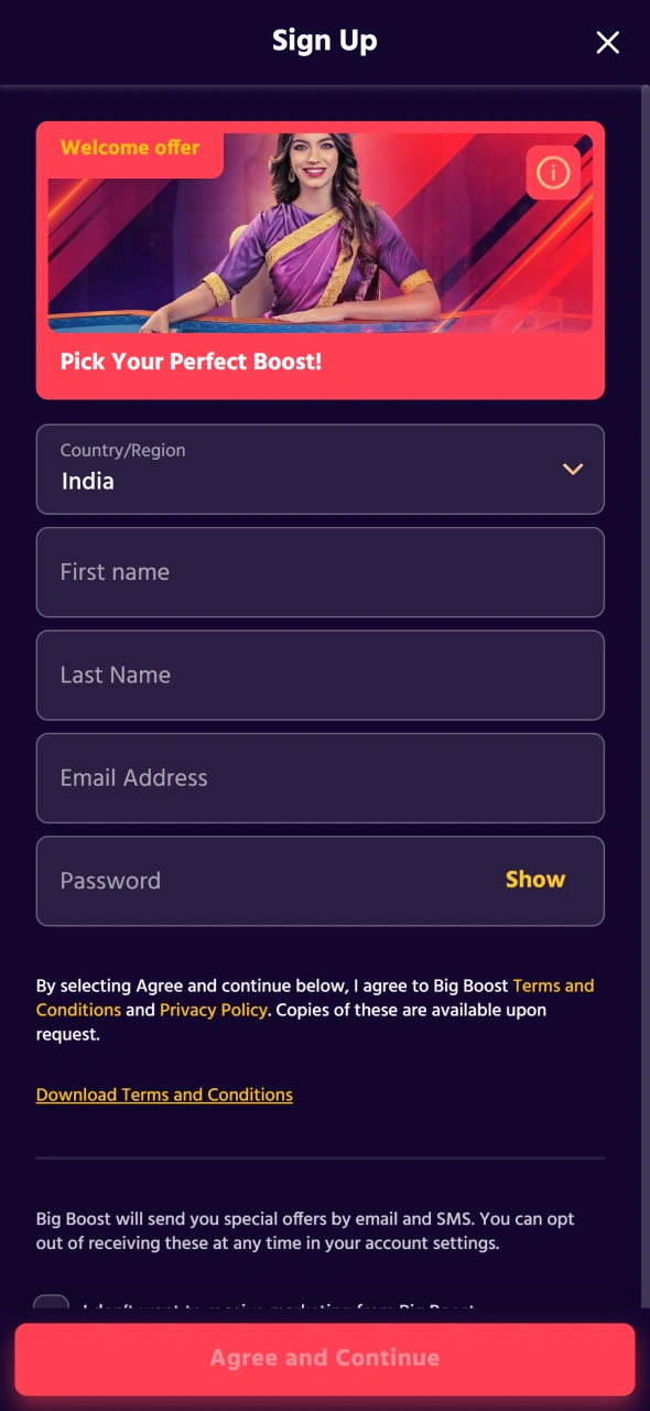 Join Big Boost for joyfull games and big bonuses.