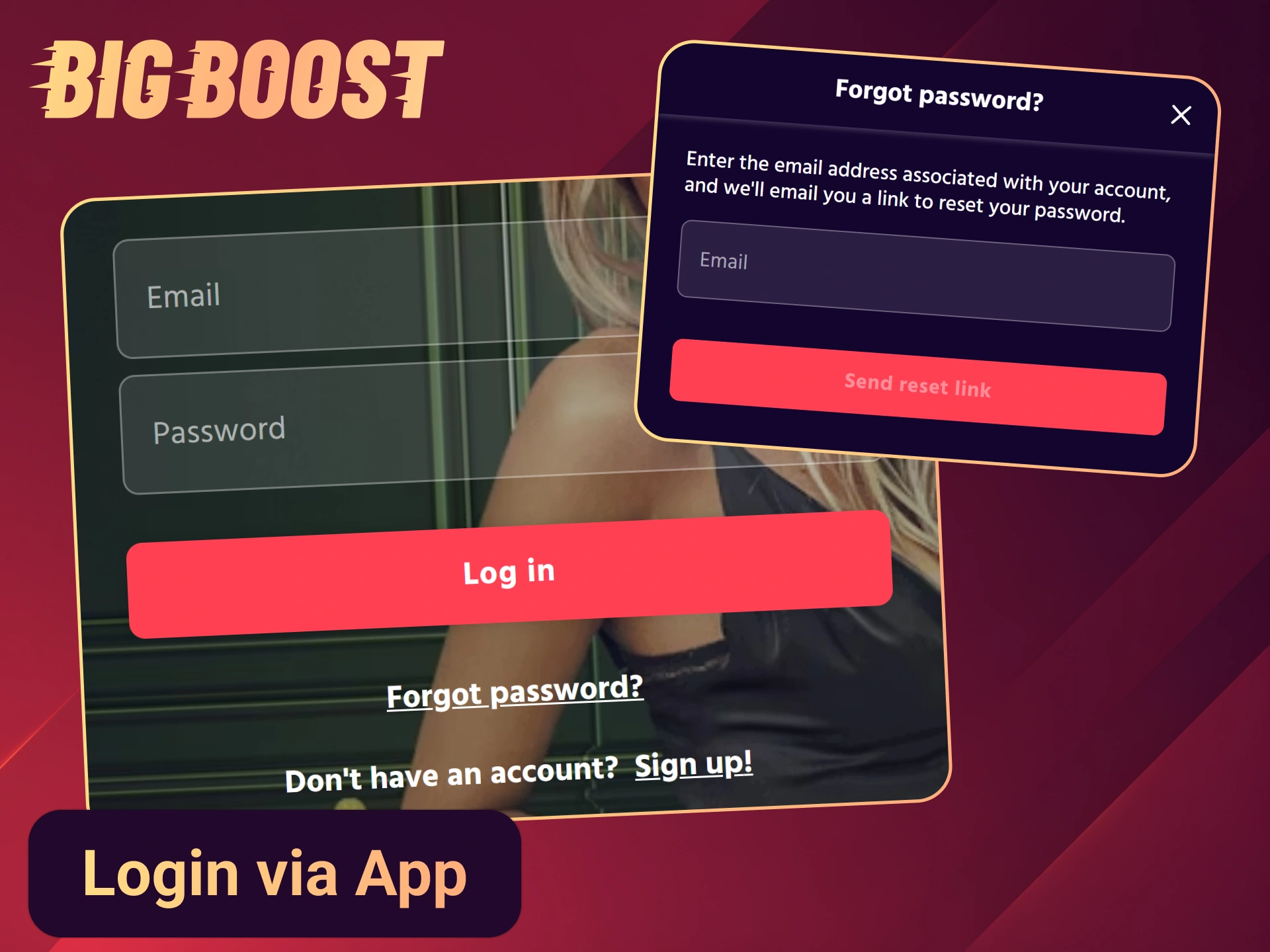 Login into your Big Boost account in few clicks.