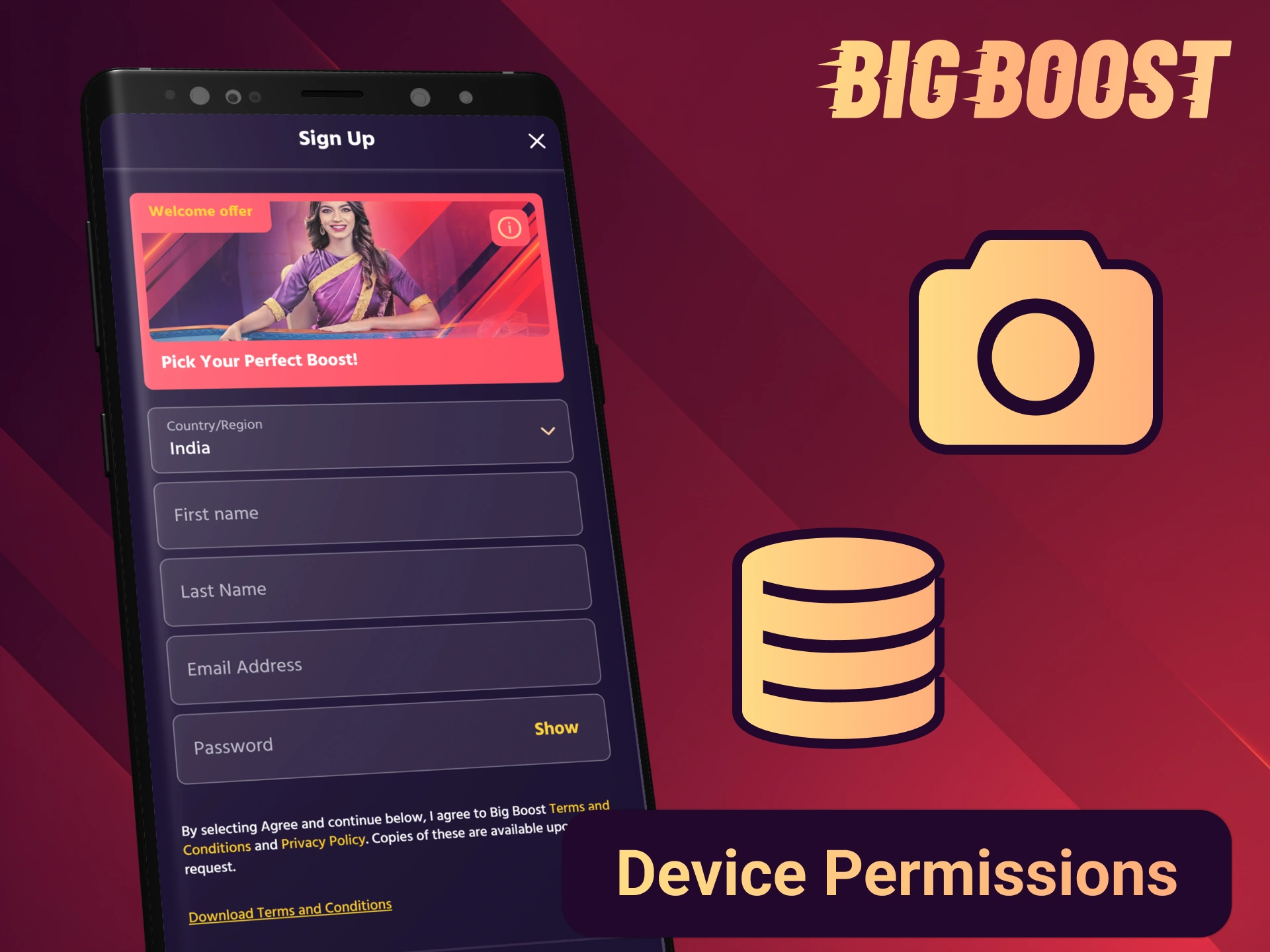 Allow those Big Boost app permitions to have clear and smooth app experience.