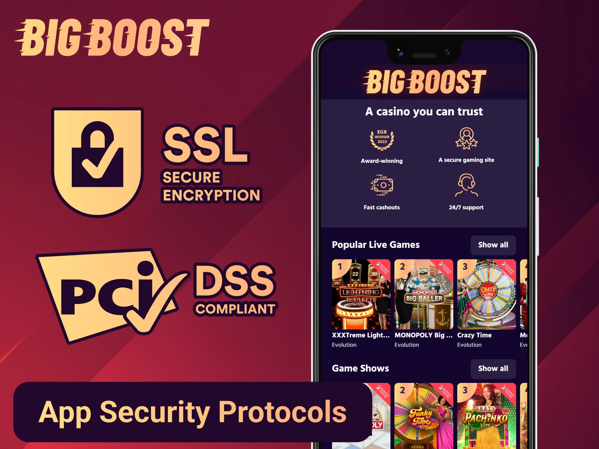 Keep your app safe with those Big Boost security protocols.