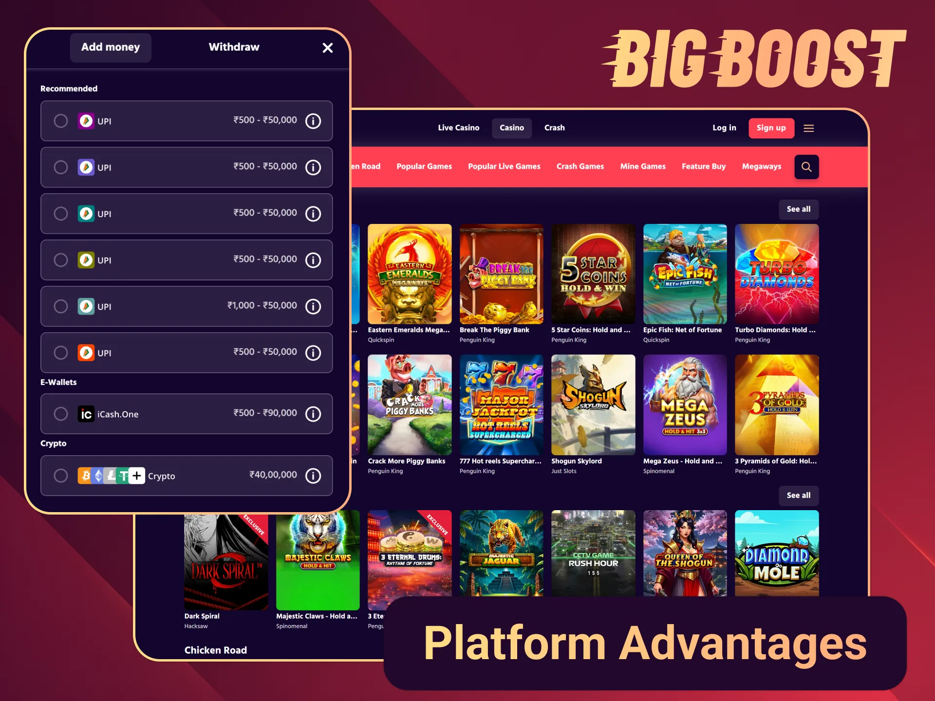 Turn those advantages into your joy with Big Boost.