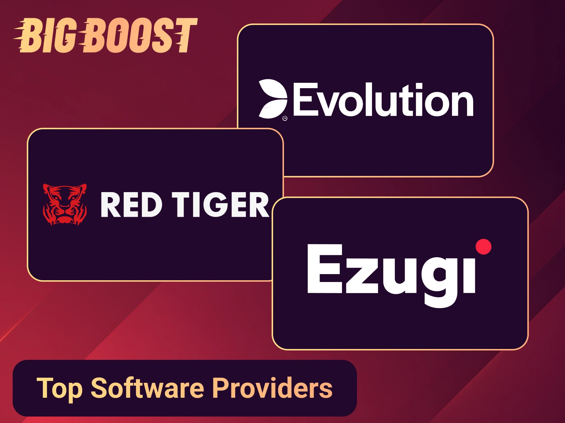 Enjoy fair games from trusted providers at Big Boost.