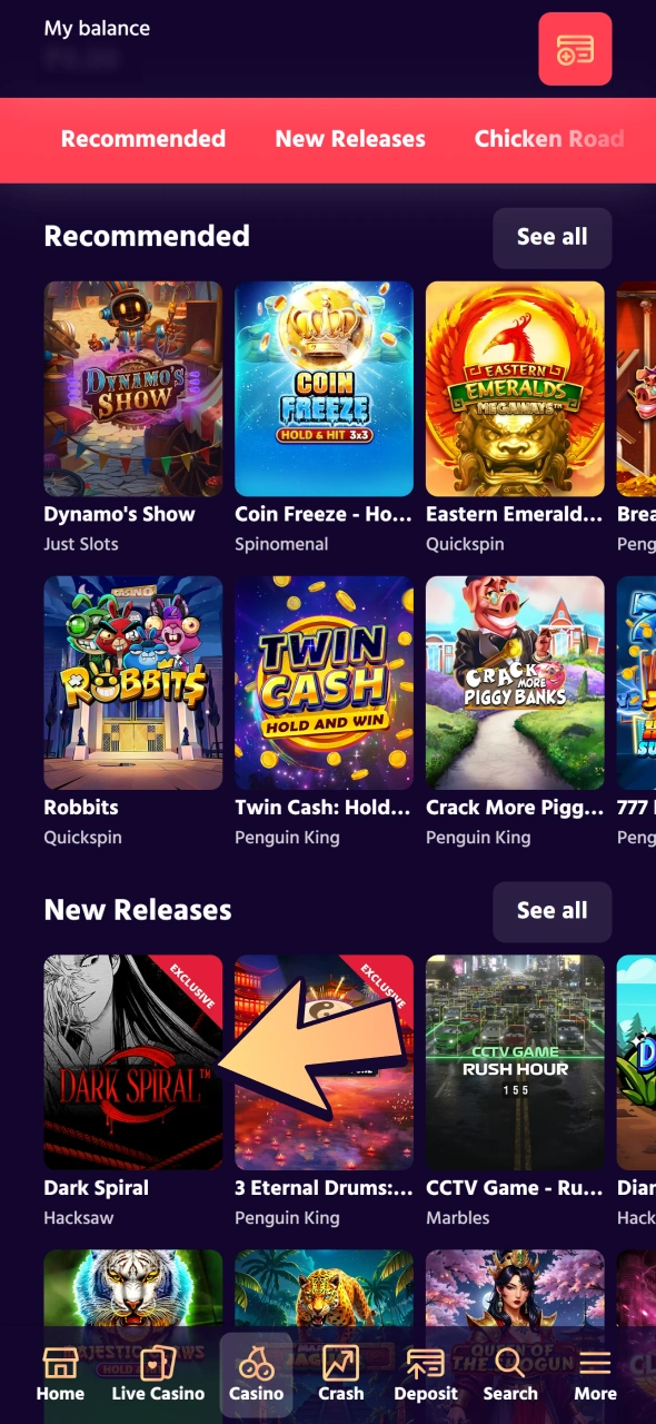 Select game and start winning at Big Boost.