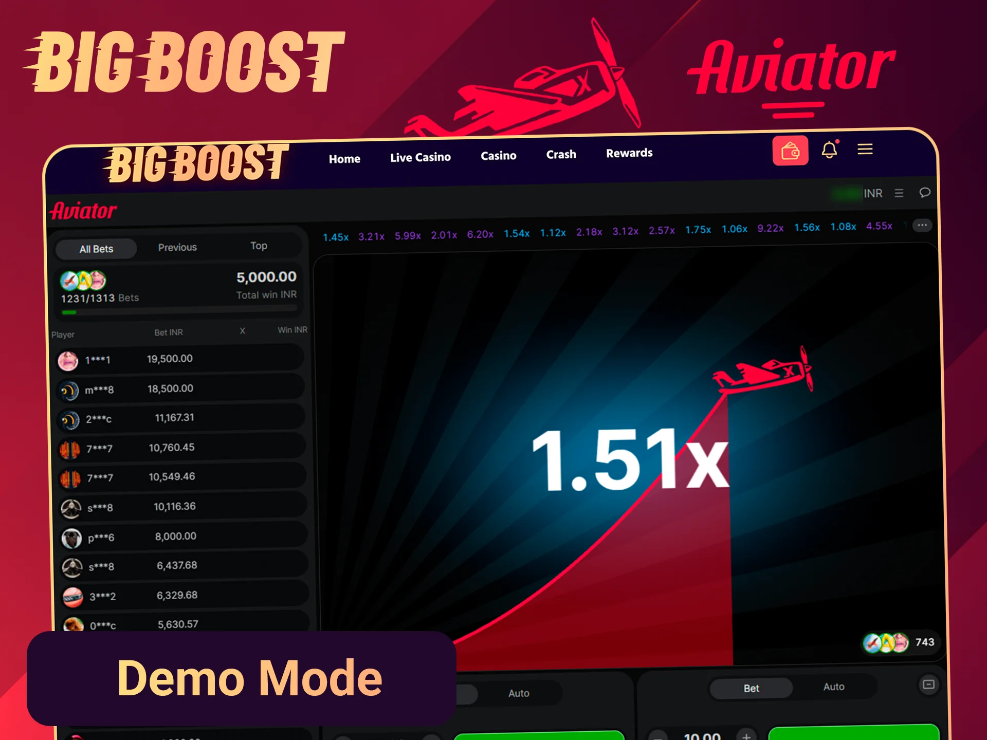 Try the Aviator demo on the Big Boost site.