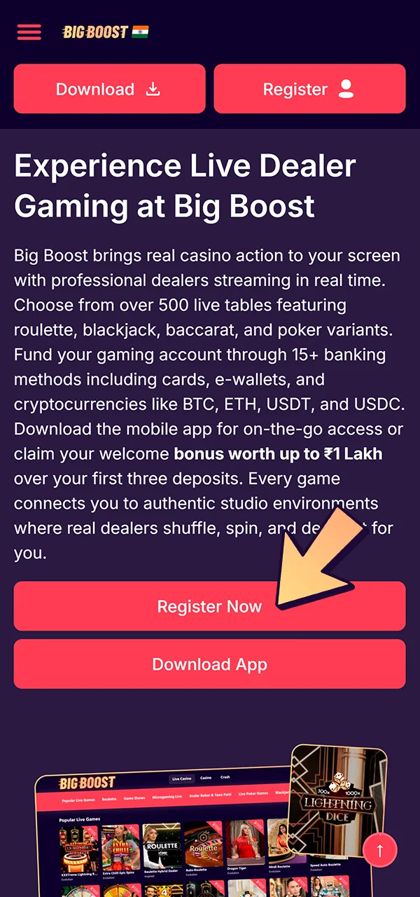 Hit sign up on the Big Boost site today.