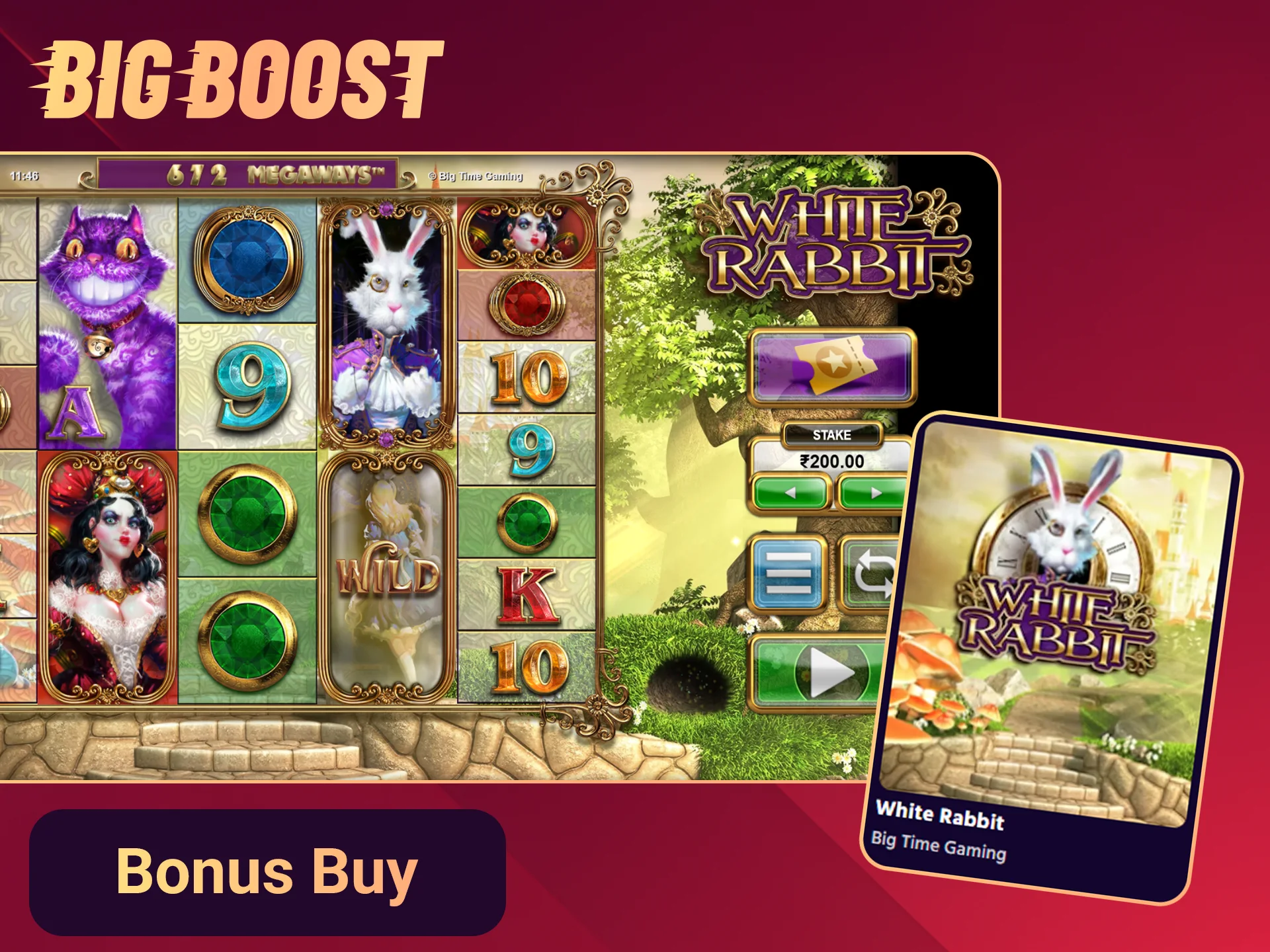 Play feature buy slots on the Big Boost site.